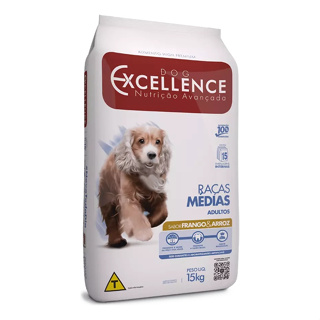 Ração Dog Excellence Raças Medias Adulto frango 15Kg em Oferta na Shopee