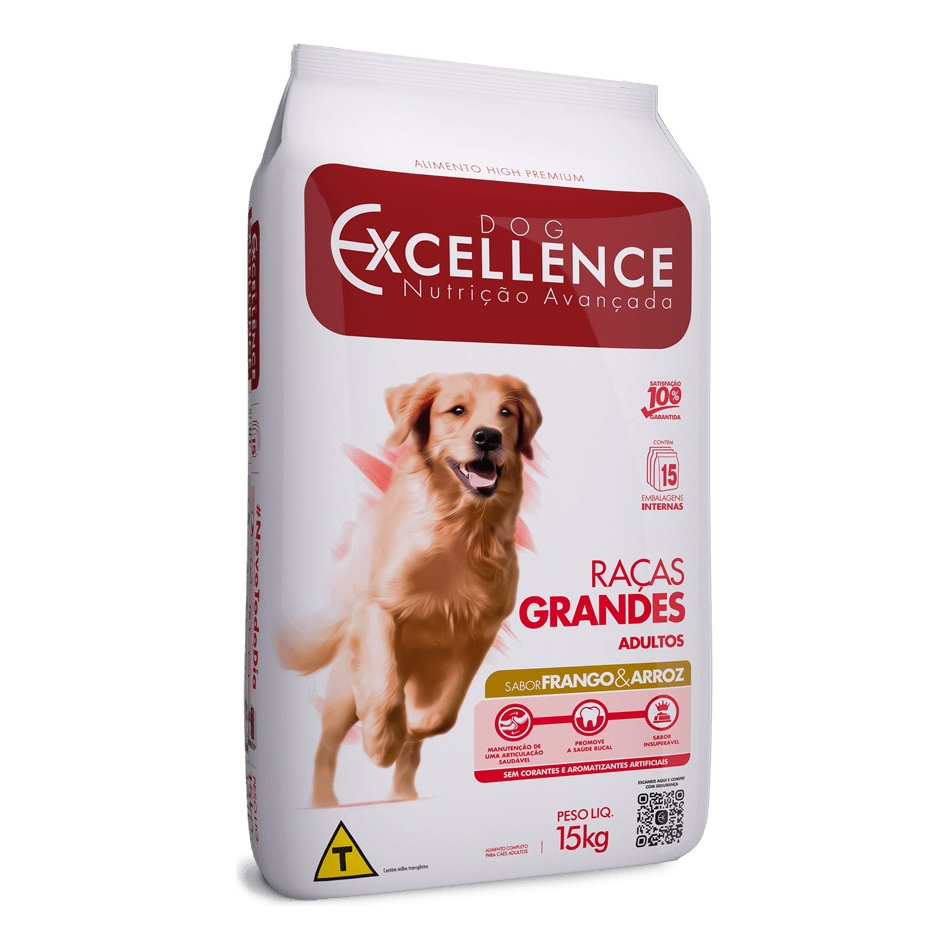 Ração Dog Excellence Raças Grandes Adulto Frango 15Kg