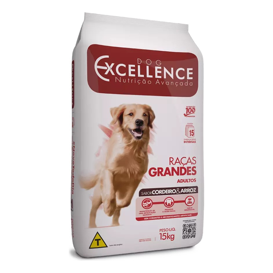 Ração Dog Excellence Raças Grandes Adulto Cordeiro 15Kg em Oferta na Shopee