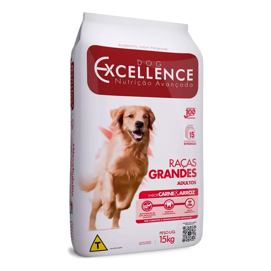 Ração Dog Excellence Raças Grandes Adulto Carne 15Kg em Oferta na Shopee