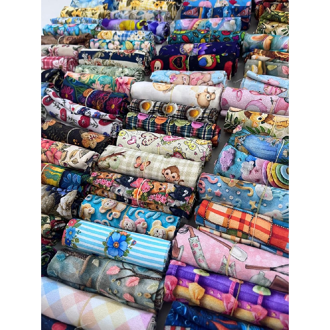 Tecido Tricoline 100% Algodão Estampado em Oferta na Shopee