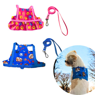 Coleira Peitoral para Cachorro Pet com Roupinha Colete Raças Pequenas com Guia em Oferta na Shopee