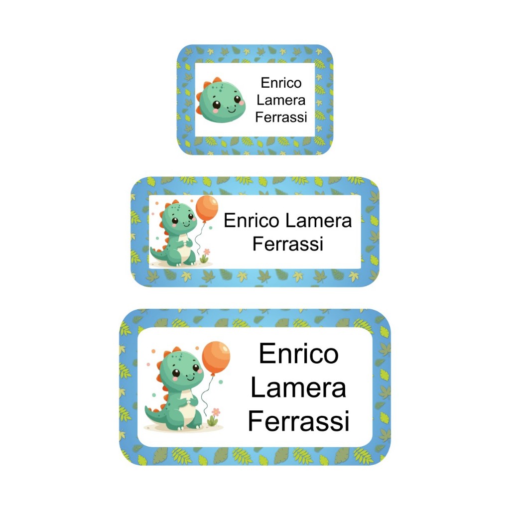 113 Etiquetas Escolares Personalizadas Dinossauro em Oferta na Shopee