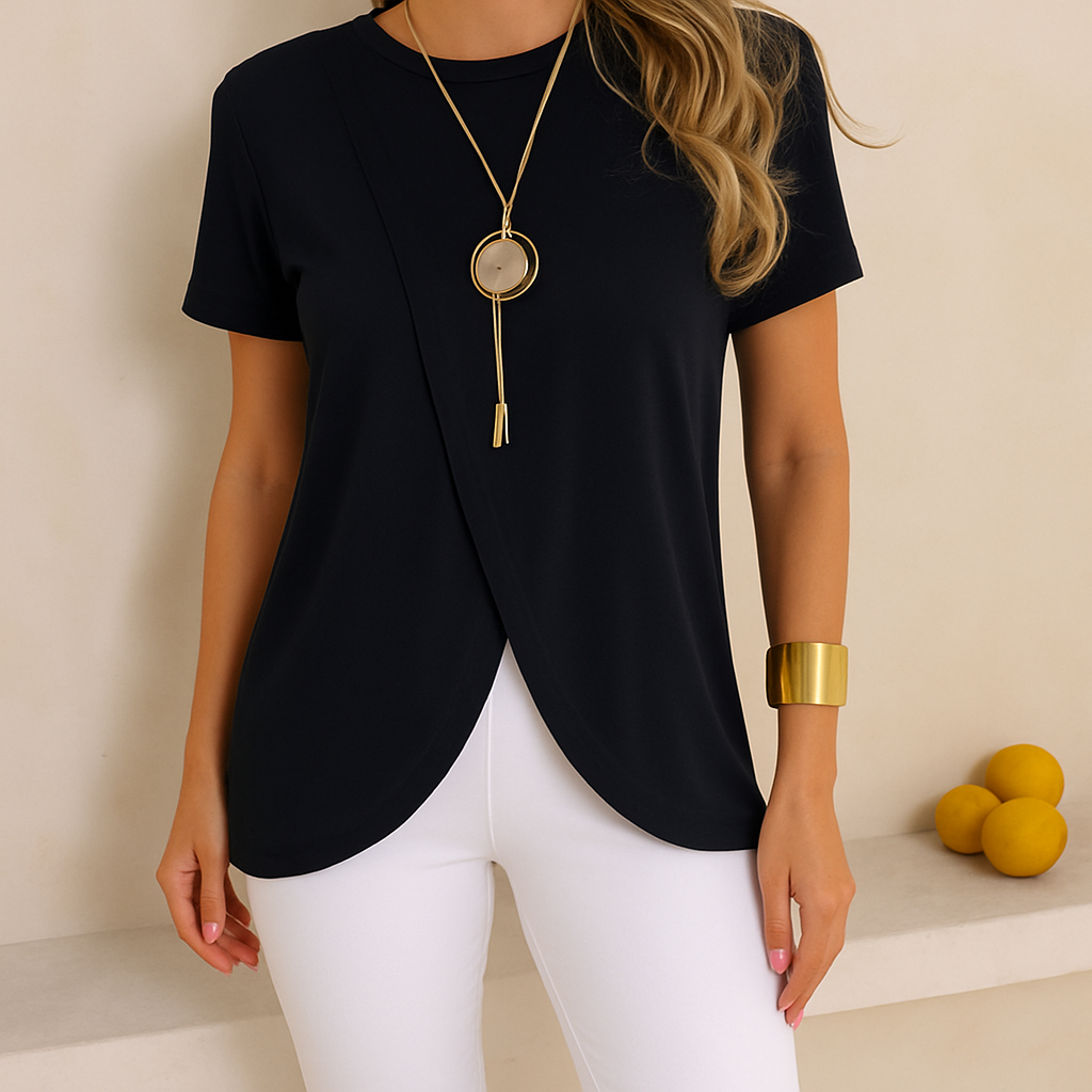 Blusa Feminina Cobre Bumbum |Transpassada, envelope | Alongada, Mullet | Disfarça Barriga | Malha Viscolycra Comfy