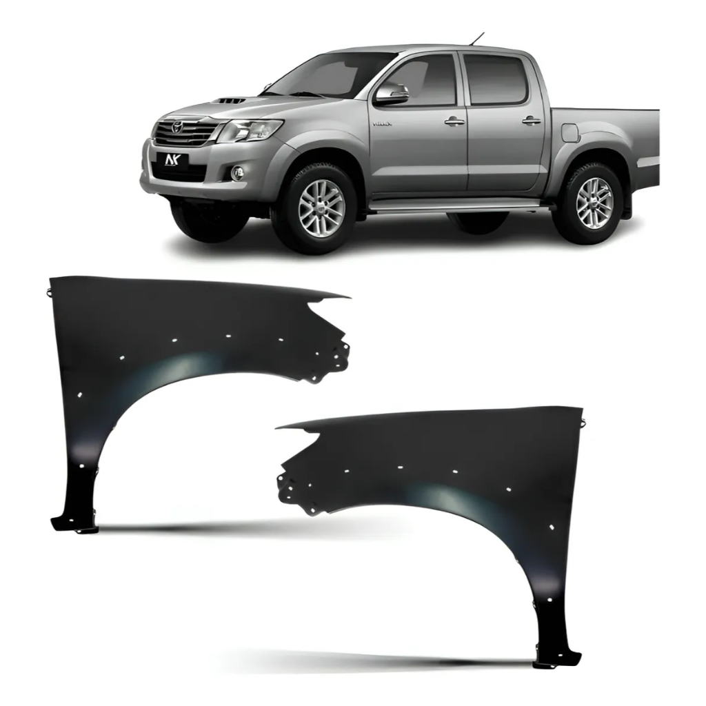Paralama Dianteiro Hilux 2012 13 14 15 Furo Molde Direito em Oferta na Shopee
