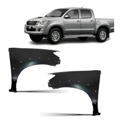 Paralama Dianteiro Hilux 2012 13 14 15 Furo Molde Direito