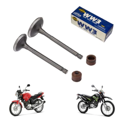 Kit Válvula Retentor Marrom Yamaha Ybr 125 2000/2016 Xtz 125 2003/2015 Moto