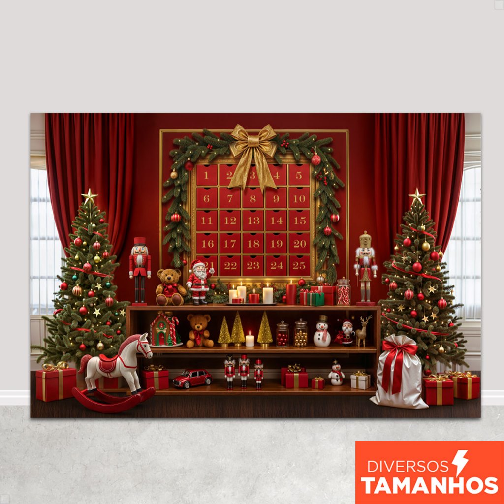 Fundo Fotográfico Natal Newborn Cenário Brinquedos Natalinos Painel Em Tecido Sublimado - FNT-828 em Oferta na Shopee