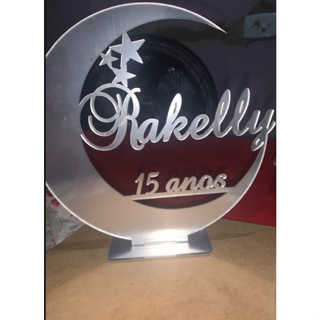 Topo De Bolo Casamento Aniversário Lua Acrílico em Oferta na Shopee