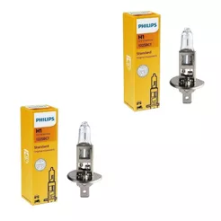 Par Lâmpadas Farol H1 Philips Halogena 12v 55w