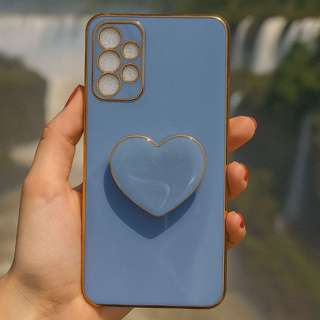 Capinha de Celular com Suporte De Coração P/ Samsung A30|A31|A32|A50|A51|A52|A53|A70|A71|A72|A73 em Oferta na Shopee