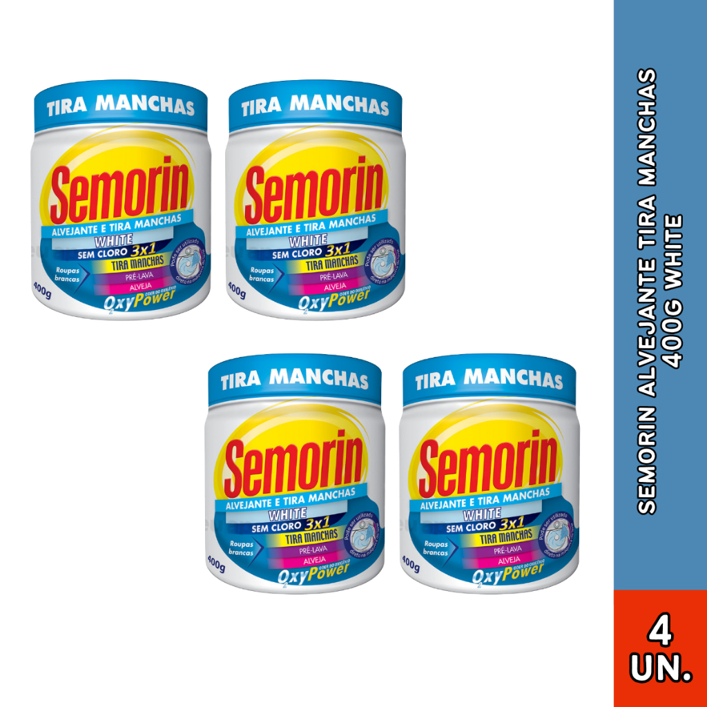 Alvejante em Pó Semorin Tira Manchas White 400g