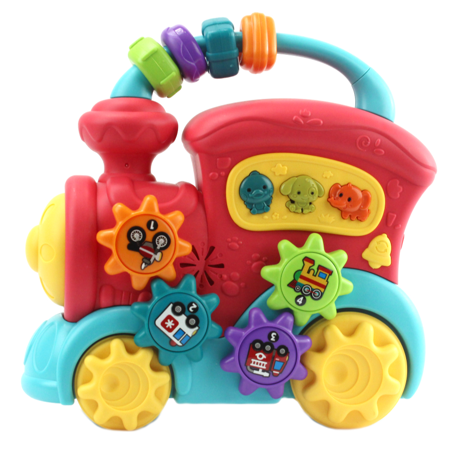 Trenzinho Musical Divertido Som Brinquedo Infantil Bebê Didático Movimento Pilha Locomotiva BBR Toys 2 Anos+