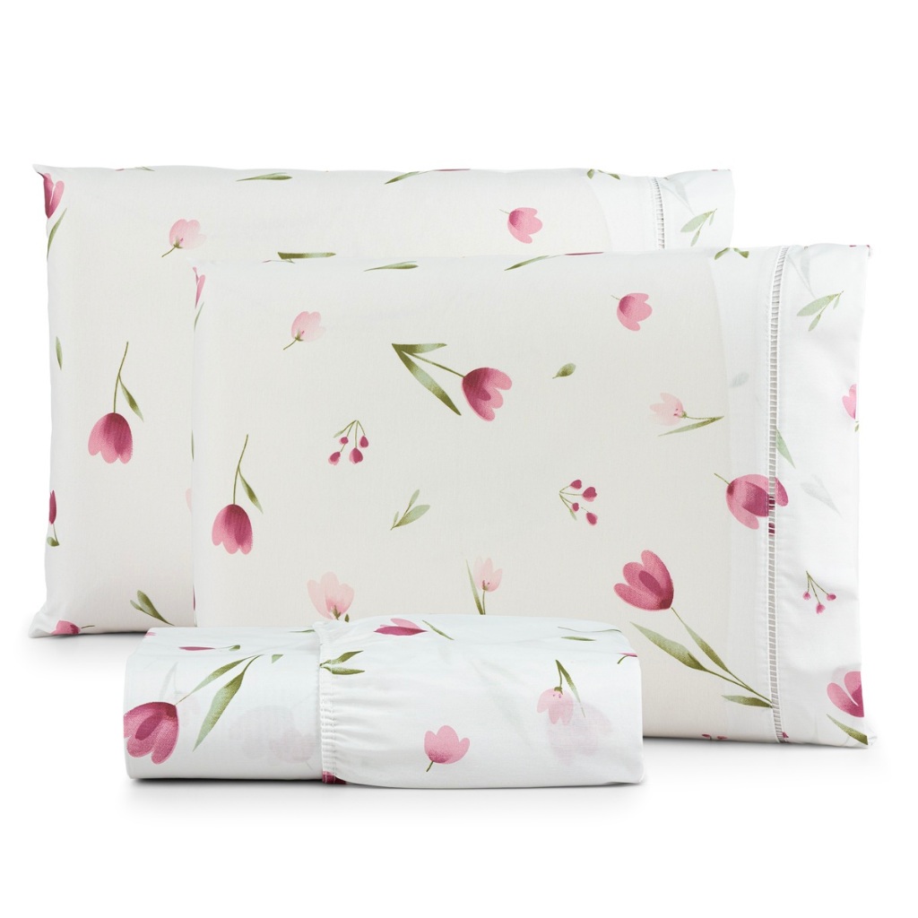 Jogo de Lençol 200 Fios Algodão Estampados – King, Queen, Casal e Solteiro