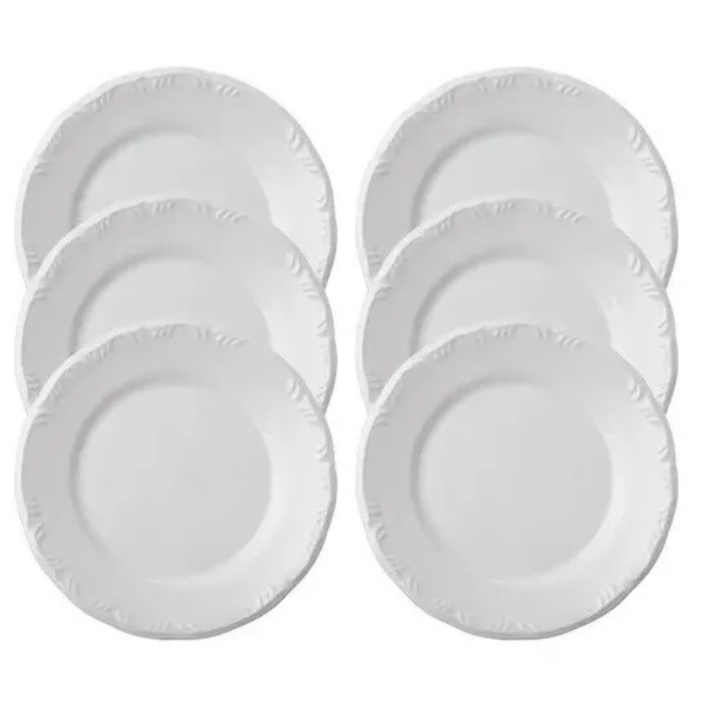 Kit 6 Pratos Rasos Pomerode Porcelana Schmidt 1a