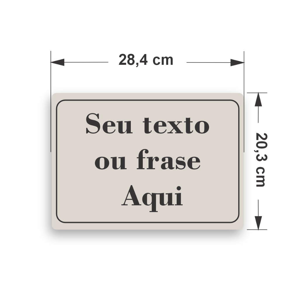 Quadro Personalizado Placa personalizada Metal A4 - Frase, Texto, Foto em Oferta na Shopee