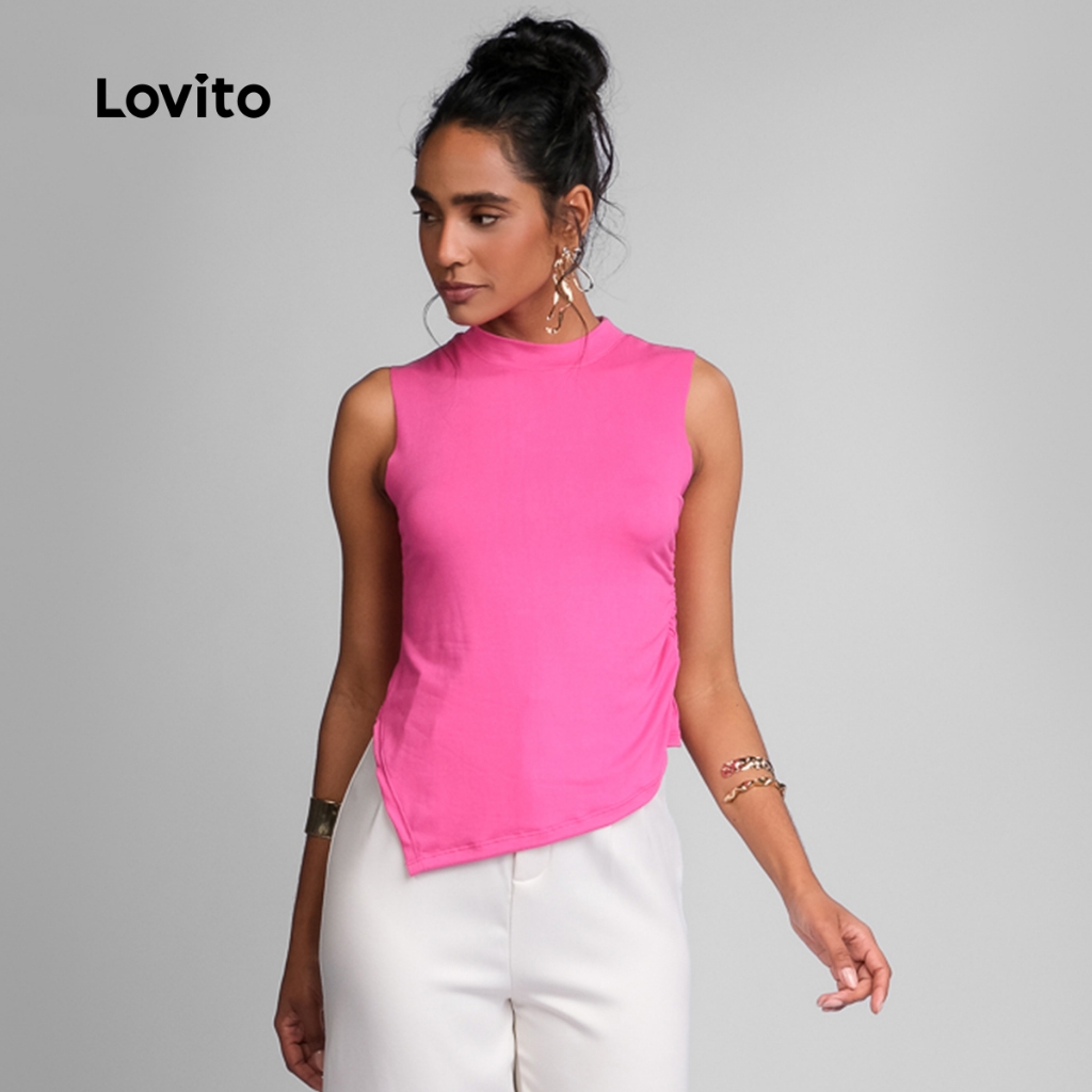 Lovito Regata Casual Lisa Feminina LB828BRL858 em Oferta na Shopee