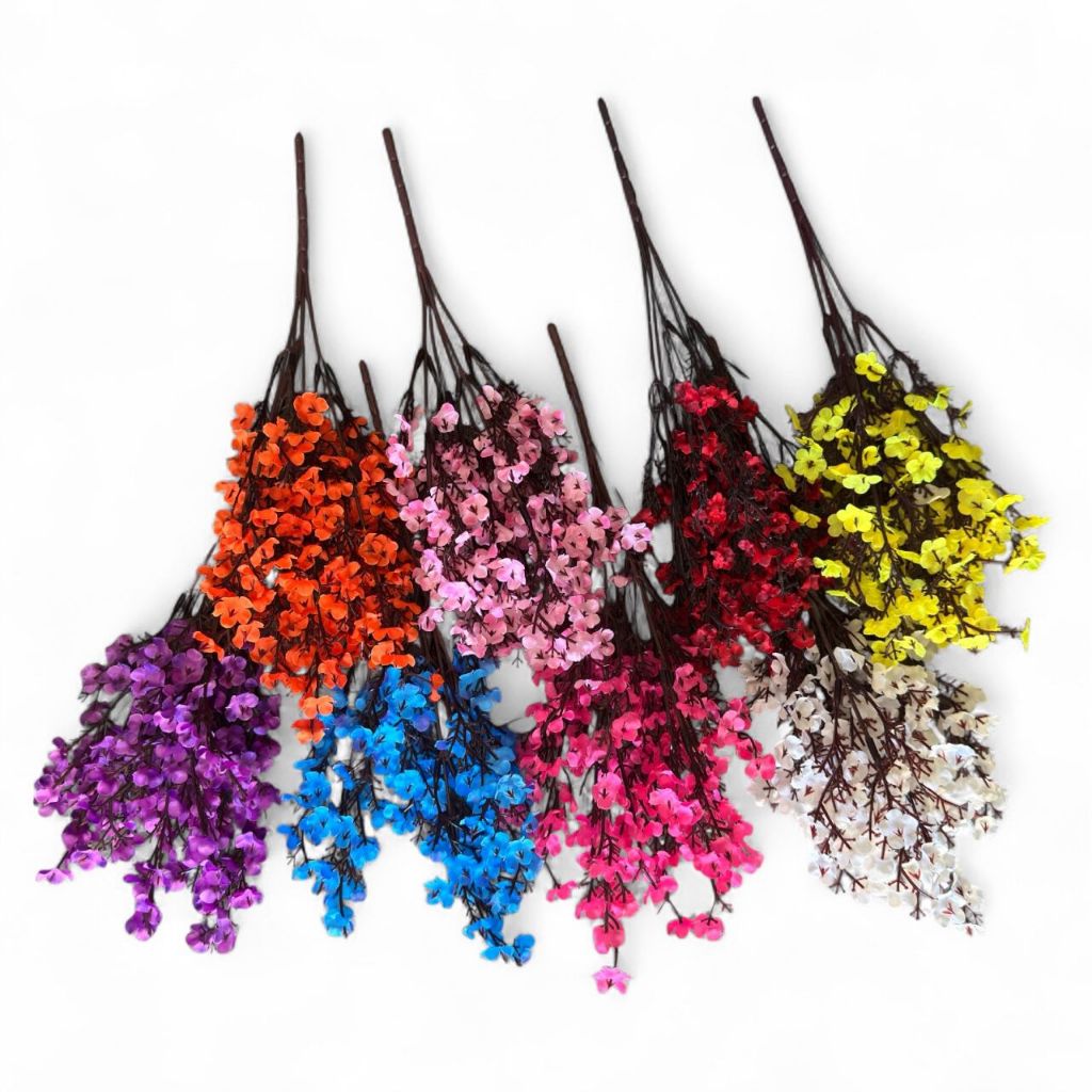 Buquê Mosquitinho Artificial Para Decoração Com 5 Haste Flor ideal para arranjos e decoração