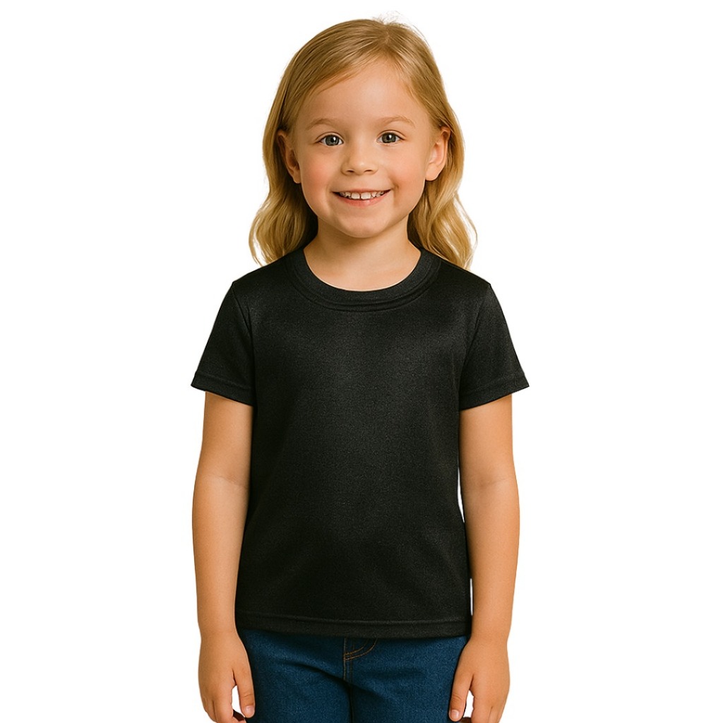 Camiseta Infantil Juvenil Feminina 100% Algodão Premium Básicas Lisas