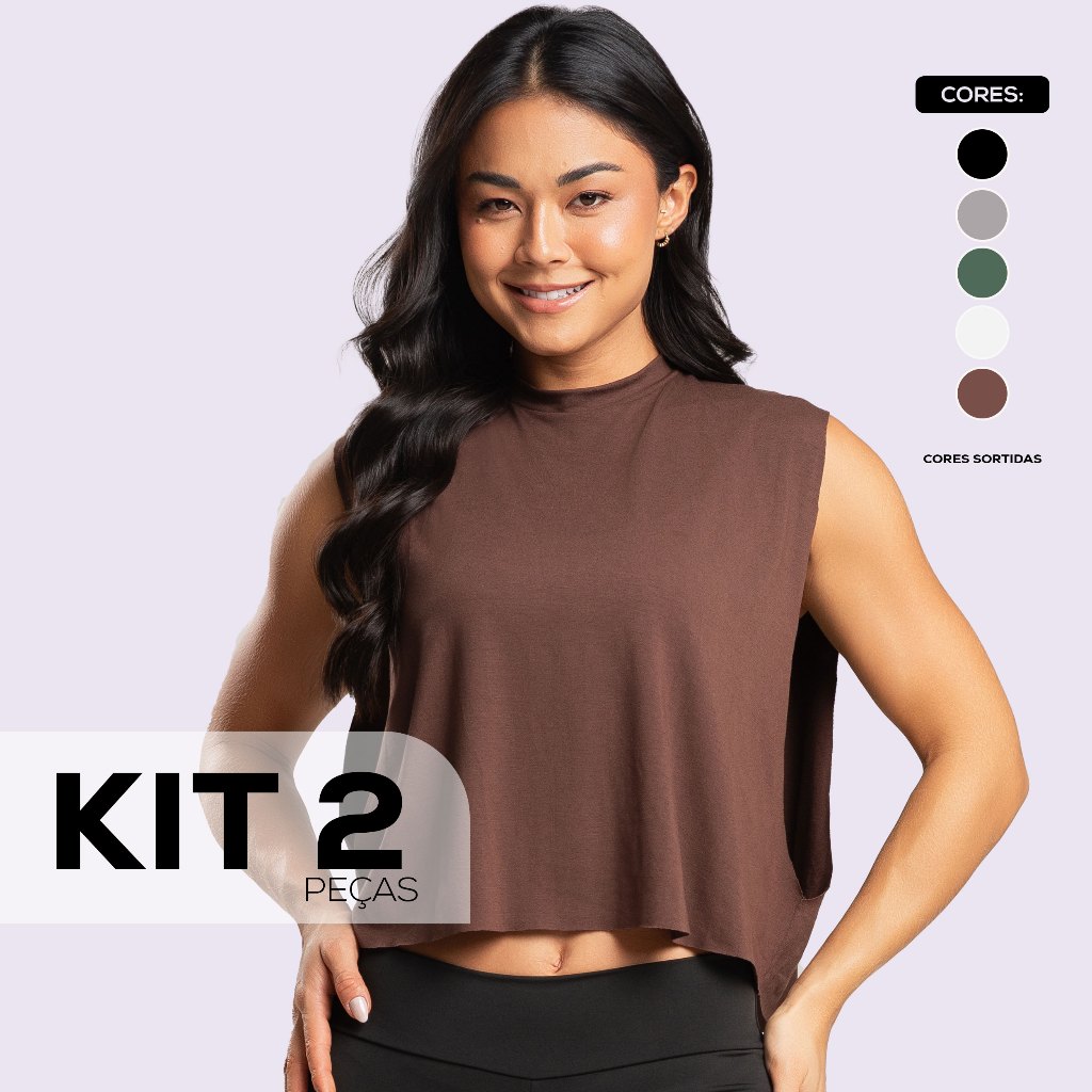 Kit 2 Camiseta De Academia Cavada Fitness Crossfit de Viscolycra Cellemar Modas em Oferta na Shopee