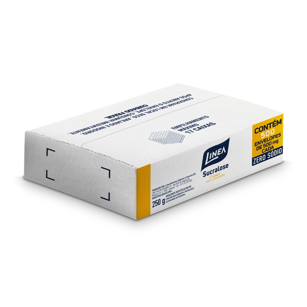Adoçante Sucralose Institucional Em Pó Linea 500 Sachês de 500mg