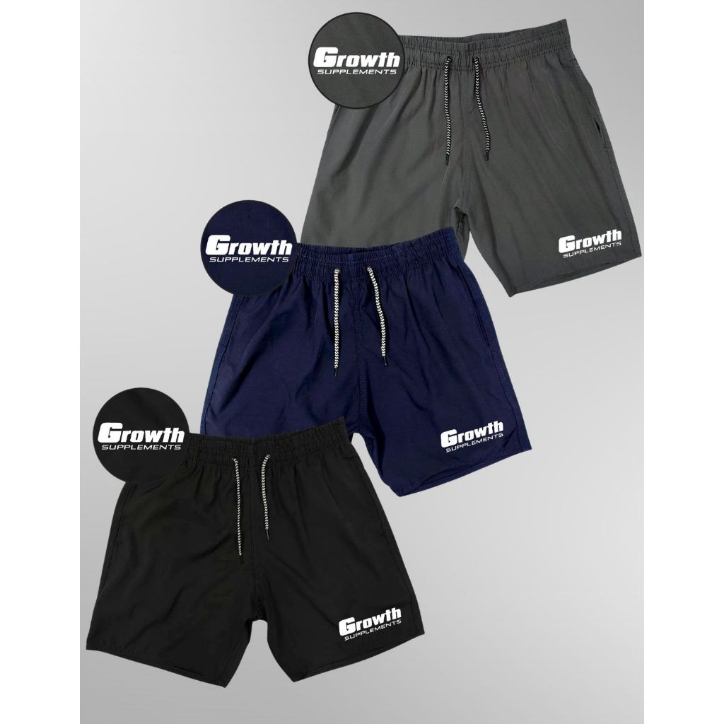KIT 3 Bermudas Masculina Elastano Premium GRWTH 01 Esporte Praia Academia Futebol