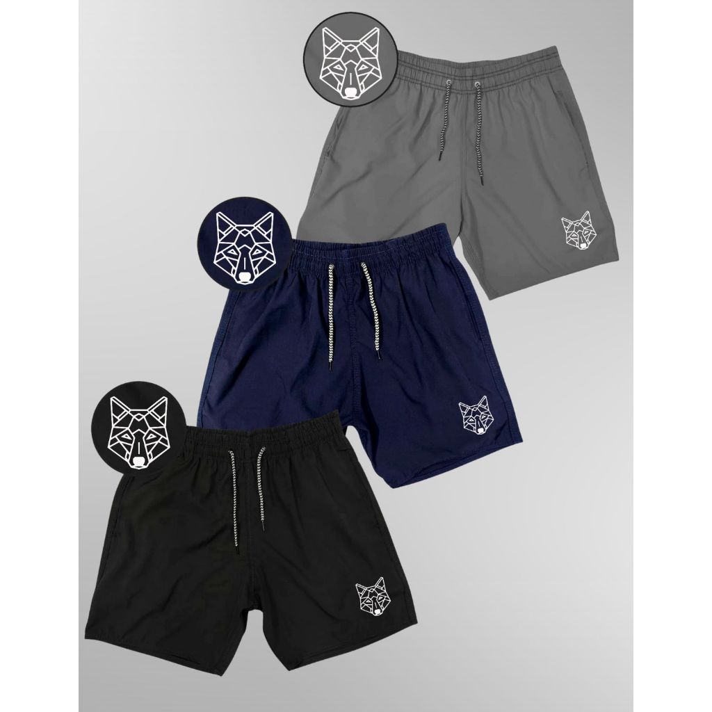 KIT 3 Bermuda Elastano premium  - LOBINHO 01Esporte praia academia, ideal para pratica de lutas, futebol, corridas.