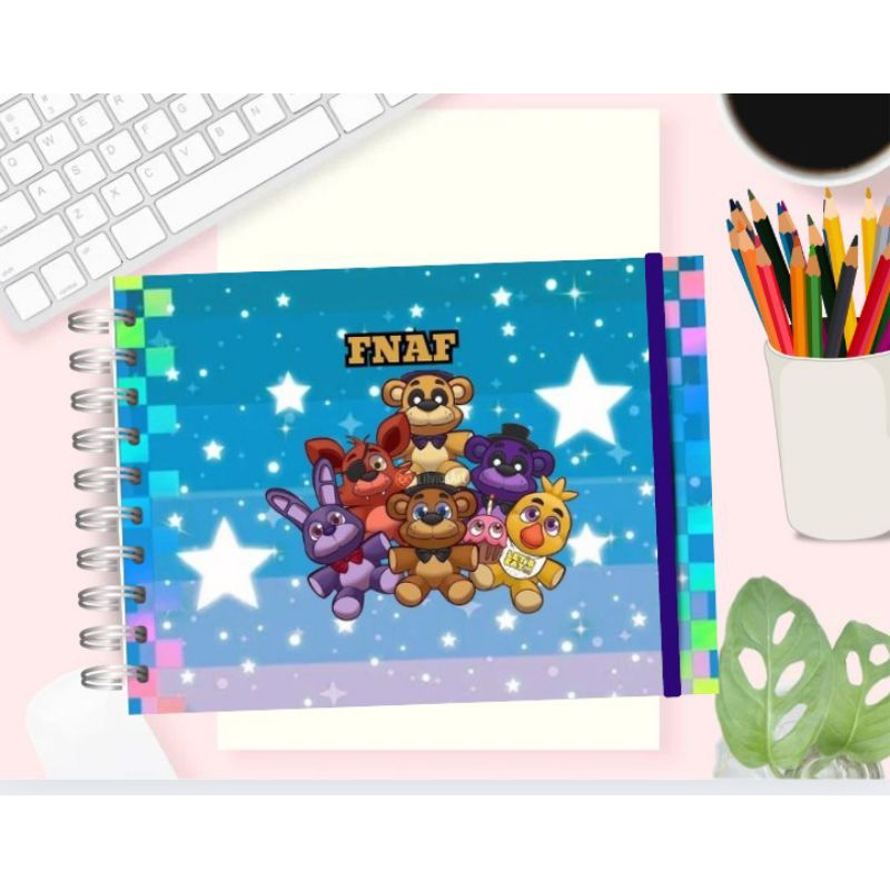 Livro de colorir FNAF capa dura 50 folhas em Oferta na Shopee