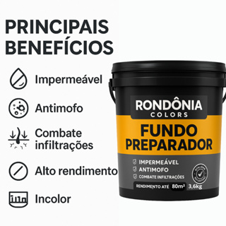 Fundo preparador de parede incolor 3,6L antimofo para tinta emborrachada e acrílica alto rendimento em Oferta na Shopee