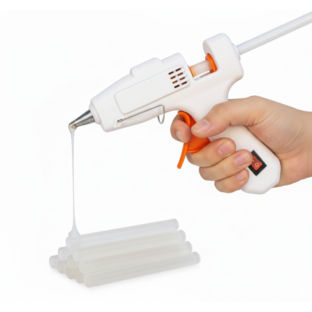 Pistola de Cola Quente 7mm Bico Fino – Liga / Desliga | Leve e Precisa para Artesanato em Oferta na Shopee