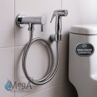 Ducha Higiênica Luxo Metal Cromado Acionamento 1/4 De Volta em Oferta na Shopee