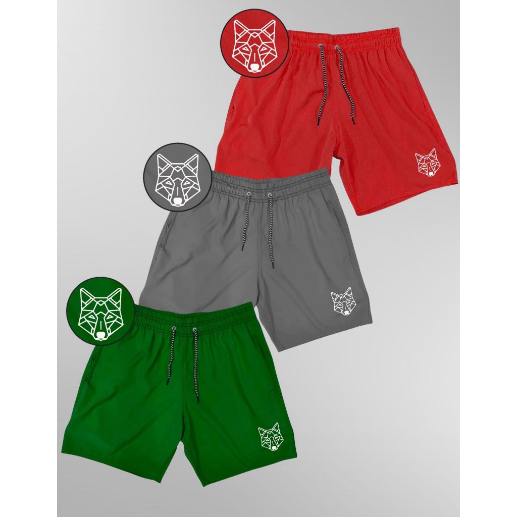 KIT 3 Bermuda Elastano premium  - LOBINHO 01  Esporte praia academia, ideal para pratica de lutas, futebol, corridas.