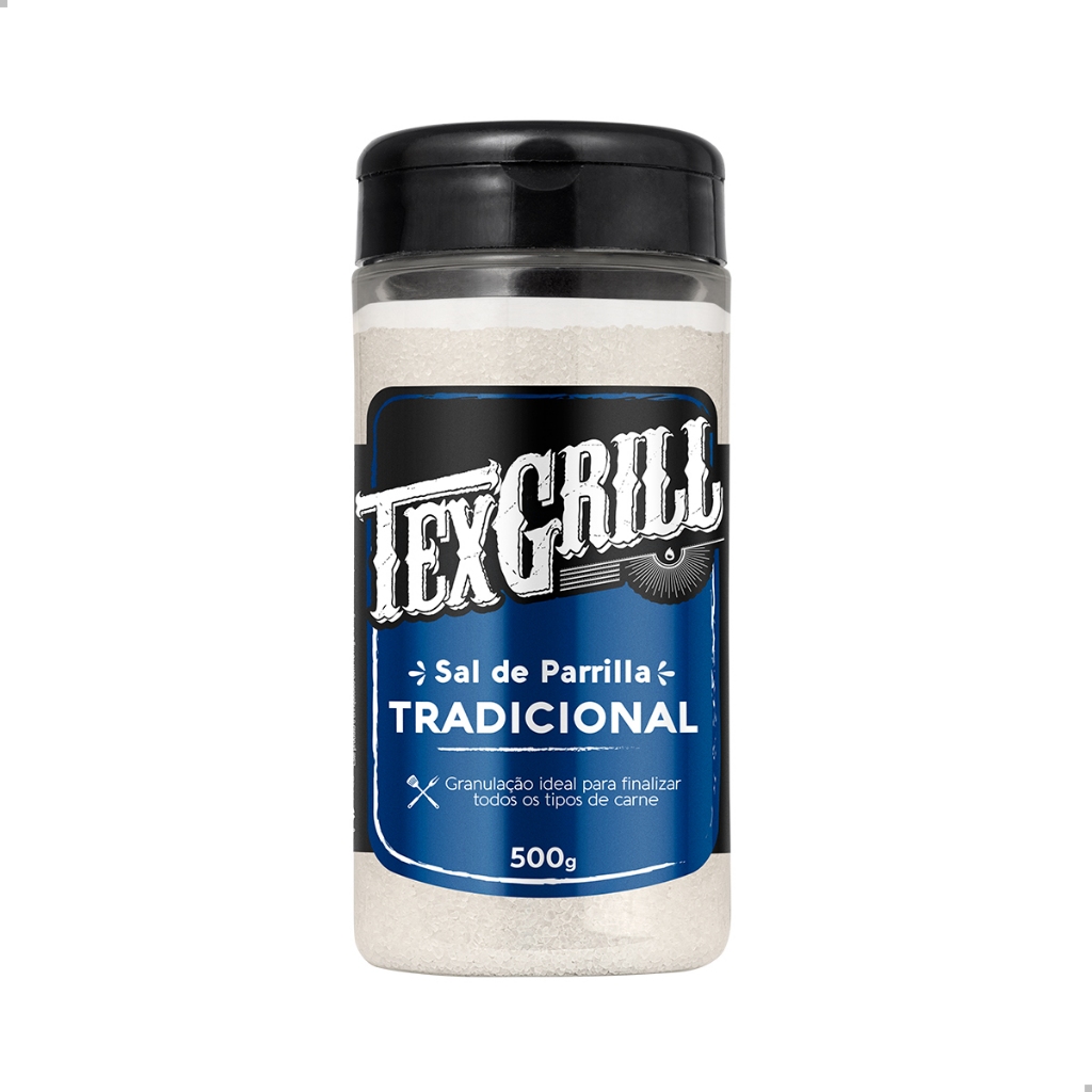 Sal de Parrilha Tradicional Temprero de Carne, Costelas e Assados Texgrill  500g