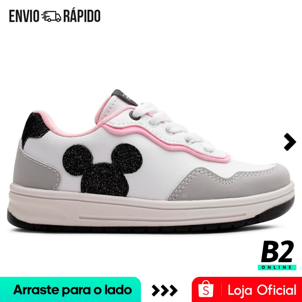 Tênis Disney Minnie Juvenil Original com Nota Fiscal e Garantia em Oferta na Shopee