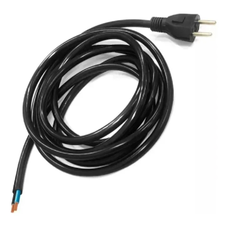 Cabo Elétrico 5 Mts (2x1,0x5m) COMPATIVEL P/ Lixadeira / Esmerilhadeira Makita Bosch Makita Vonder