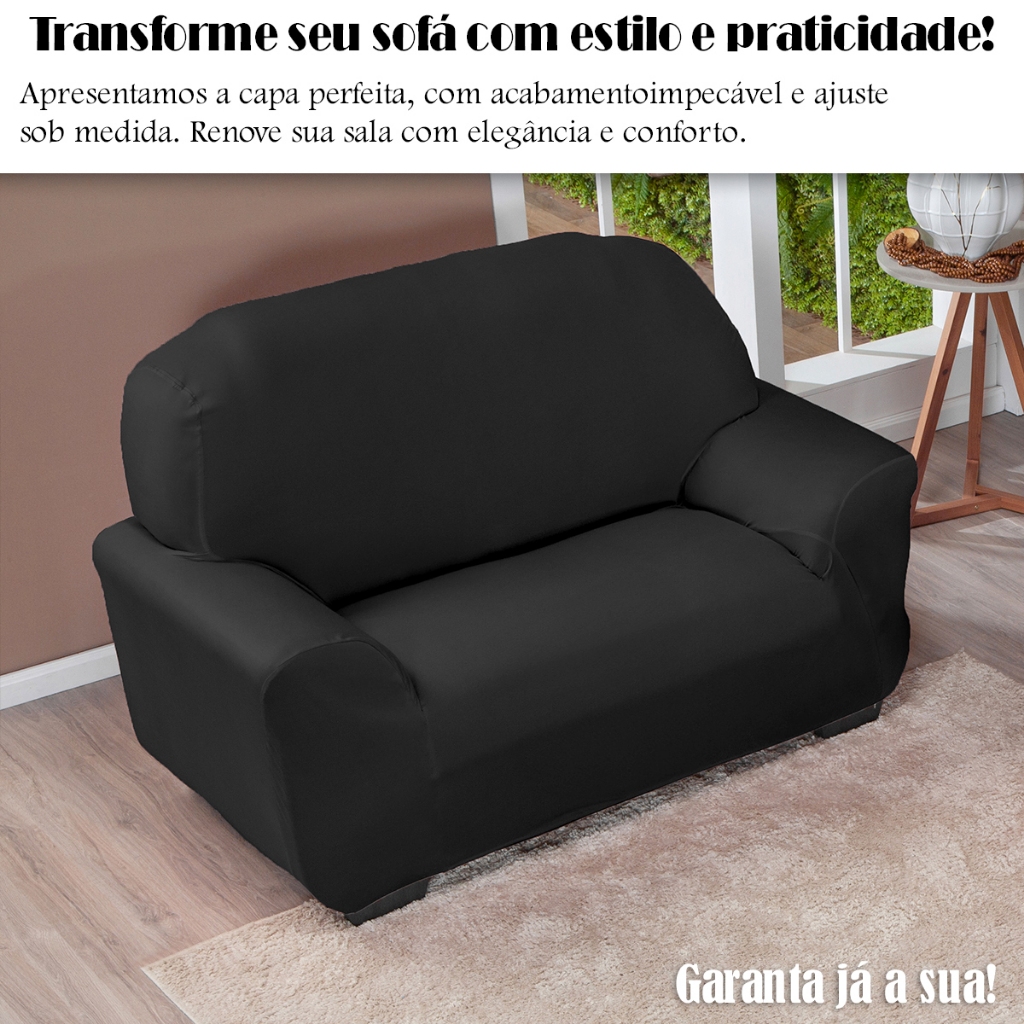 Capa De Sofá 2 Lugares Lisa Avulsa