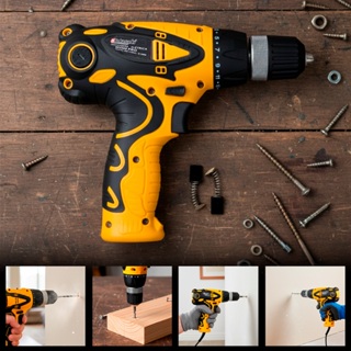 Parafusadeira Furadeira Elétrica 450W 3/8” Profissional Com Fio Mandril Rápido Reversão em Oferta na Shopee