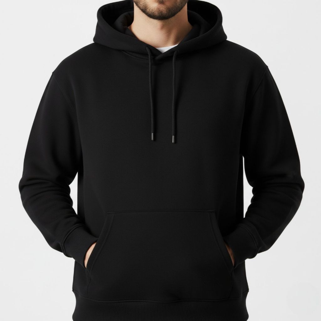 Blusa Moletom Canguru Liso Sem Estampa Premium Unissex Com Capuz e Bolso Masculino e Feminino