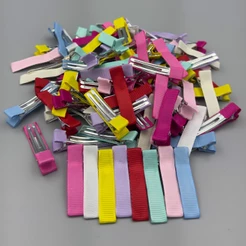 Bico de Pato Encapado 5 cm – Kit 50 ou 100 Unidades – Cores Sortidas para Laços e Artesanato