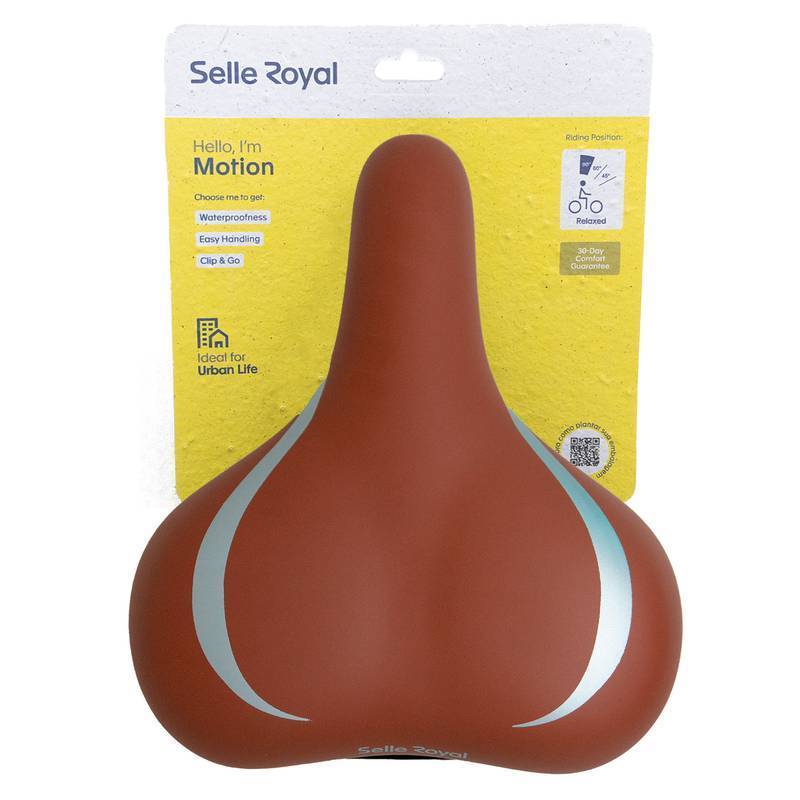 Selim Banco Confort 2 Molas Selle Royal Motion Rvs Marrom Com Puxador Bicicleta Mtb Aro 26 29