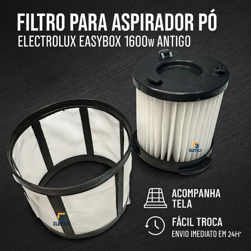 Filtro Hepa Permanente Aspirador de Pó Electrolux EasyBox 1600w