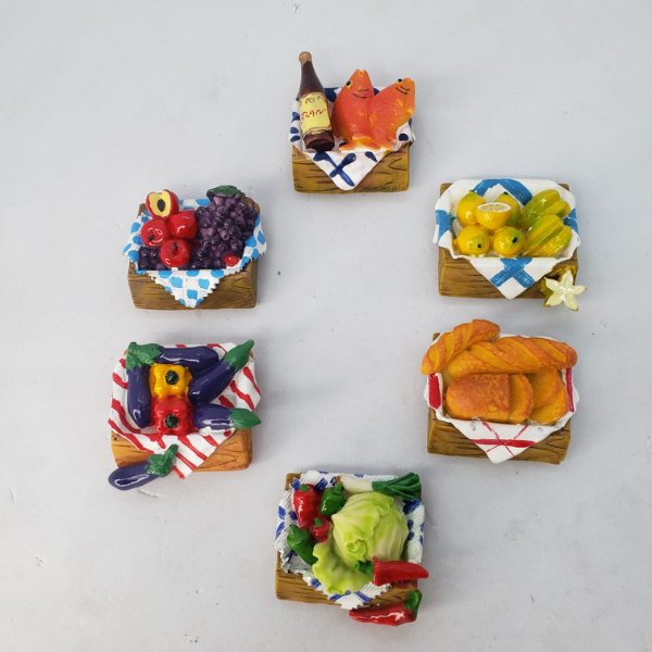 Imã De Geladeira Cozinha Decorativa Cesto De Comida em Oferta na Shopee