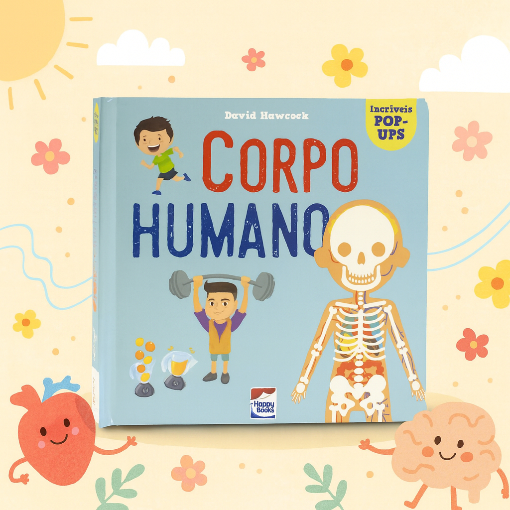 Livro 3D A Anatomia Para Crianças : O Corpo Humano | Fatos E Curiosidades Ilustradas Com Incríveis Pop-Ups Premium
