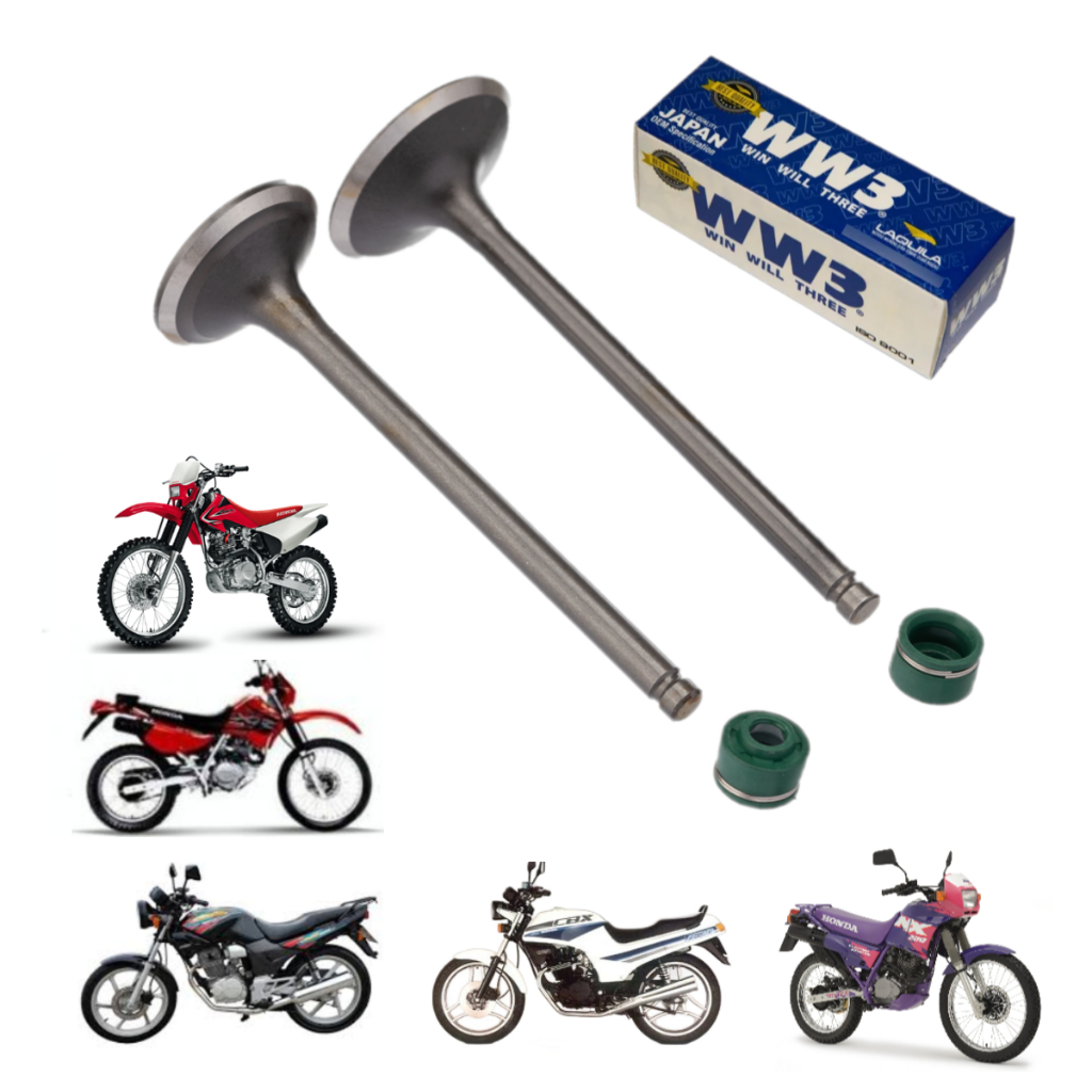 Kit Válvula Retentor Cbx Nx Xr 200 Cbx Nx 150 Crf 230F 1988/2018 em Oferta na Shopee