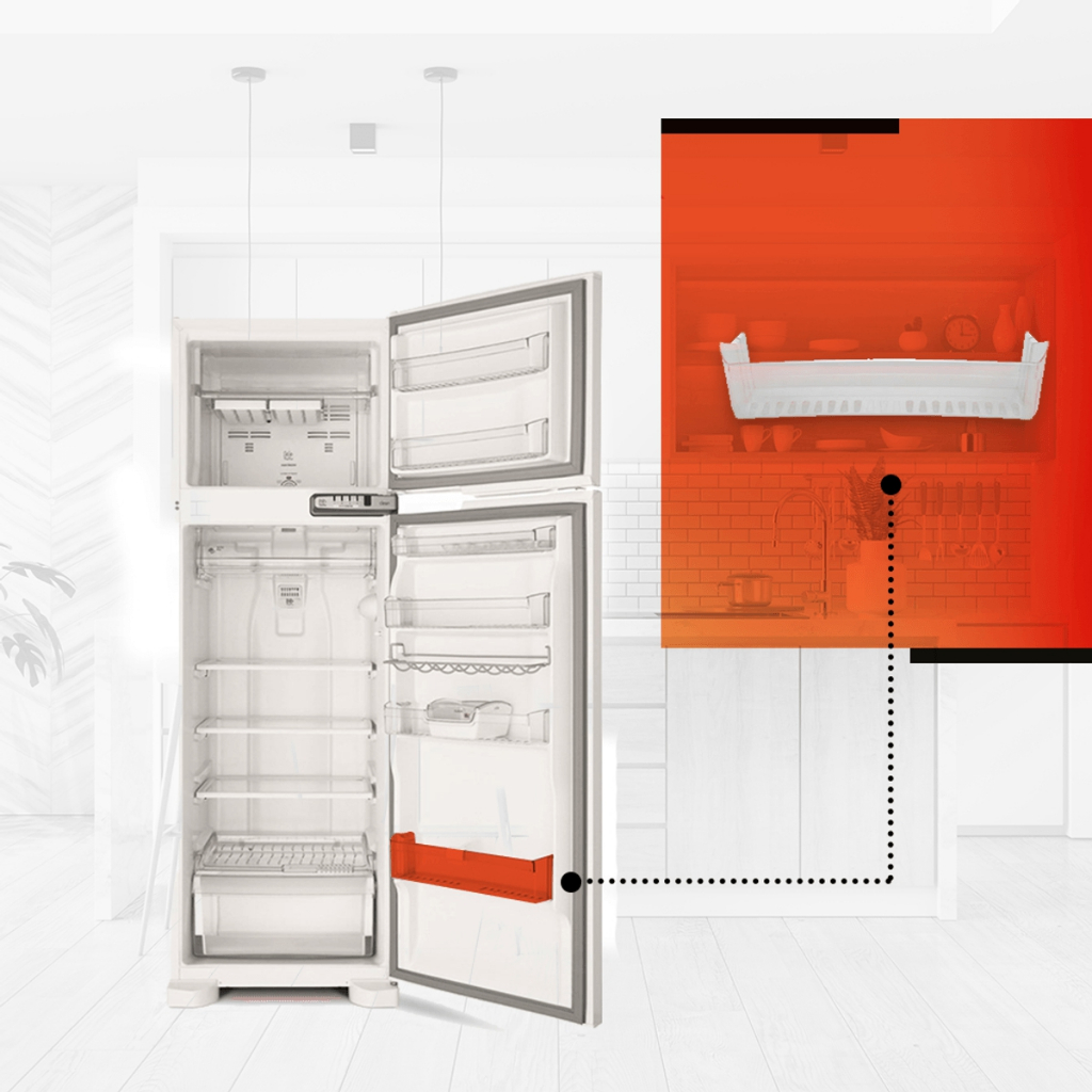 Prateleira Porta Garrafas Geladeira Brastemp Brm33/34 Brm39 Brm38 W10455522
