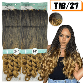 Kit 2 Cabelo Jumbo Boho Curl French Braids Fibra Premium Crochet Braids 400 Gramas em Oferta na Shopee