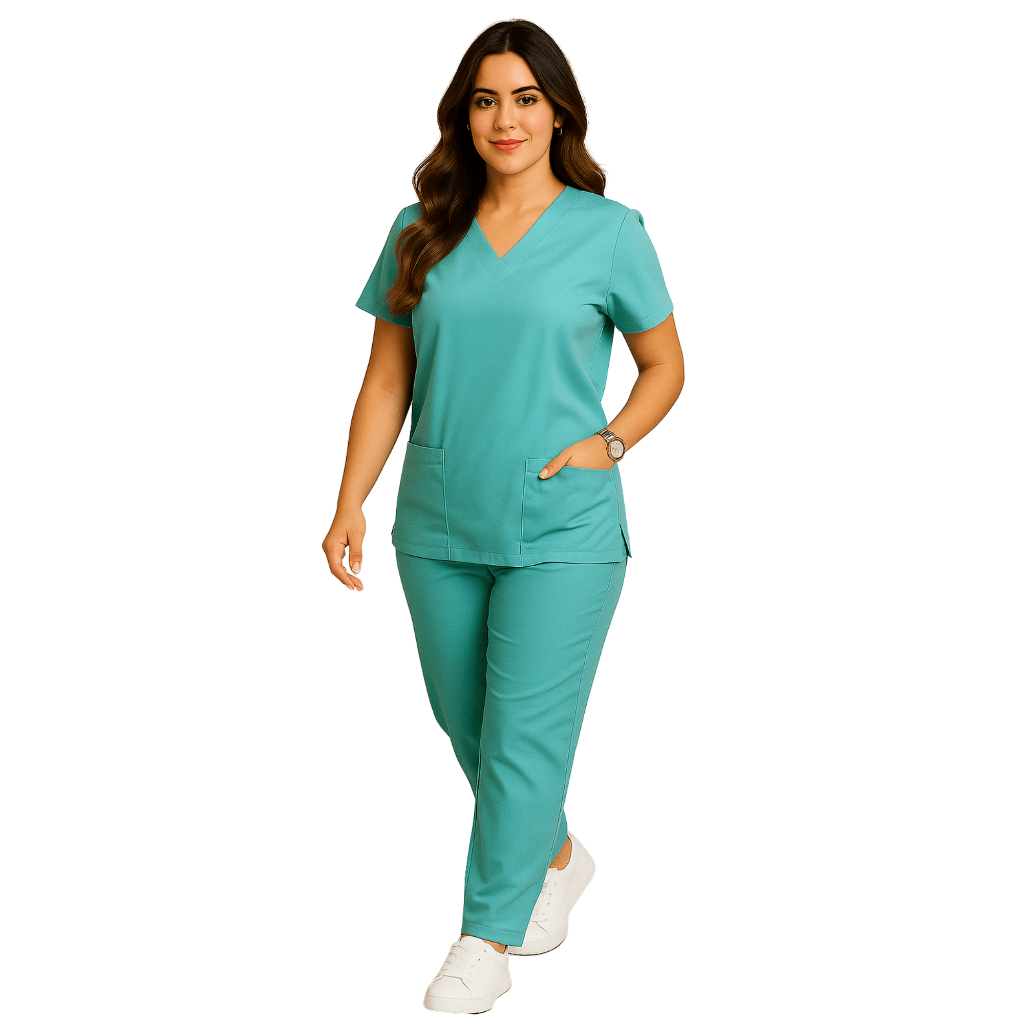 Conjunto Pijama Cirúrgico Oxford Scrub Roupa Hospitalar Privativa Farda Uniforme Lava Fácil em Oferta na Shopee