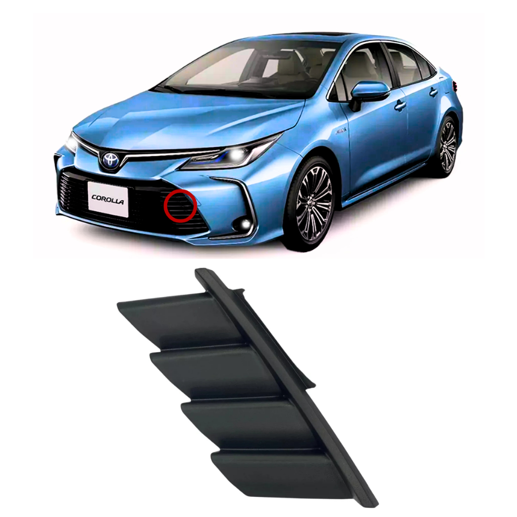 Tampa Grade do Parachoque Dianteiro Toyota Corolla 2020 a 2024 GLi XEi Altis Hybrid Importado Frente