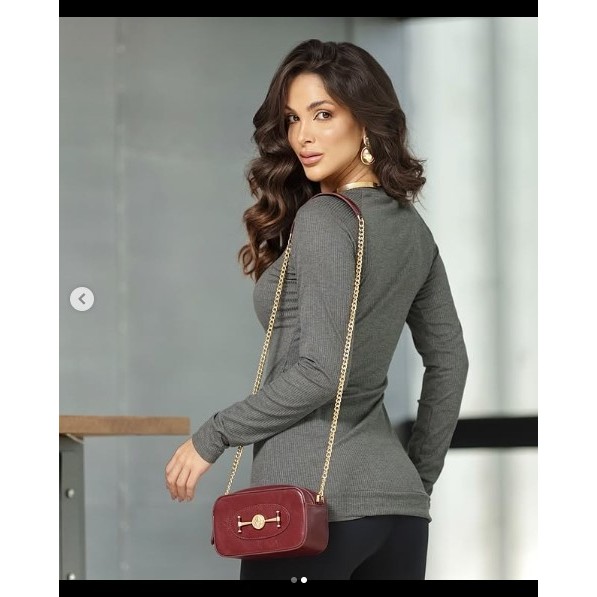 Blusa Feminina Estilosa | Blusa manga longa feminina -  Malha canelada - Blusa Monarca