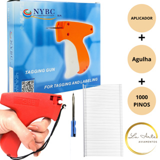 Etiquetadora - Aplicar Etiquetas Tag + 1000 Pinos Plásticos + Agulha em Oferta na Shopee